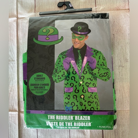 Rubie's | Jackets & Coats | Batman The Riddler Blazer Adult Costume ...
